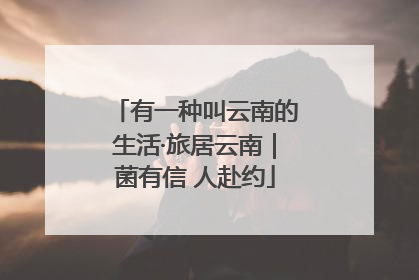有一种叫云南的生活·旅居云南｜菌有信 人赴约