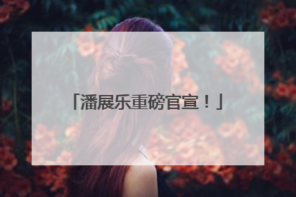潘展乐重磅官宣！