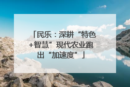 民乐：深耕“特色+智慧”现代农业跑出“加速度”