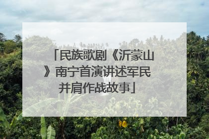 民族歌剧《沂蒙山》南宁首演讲述军民并肩作战故事