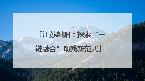 江苏射阳：探索“三链融合”助残新范式