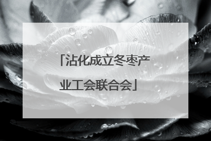 沾化成立冬枣产业工会联合会