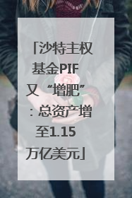 沙特主权基金PIF又“增肥”：总资产增至1.15万亿美元