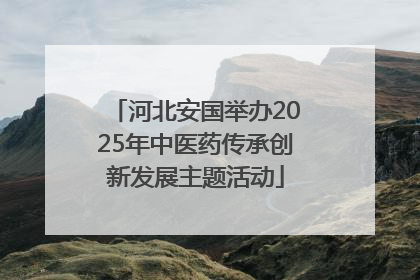 河北安国举办2025年中医药传承创新发展主题活动