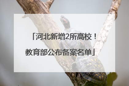 河北新增2所高校！教育部公布备案名单