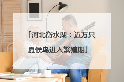 河北衡水湖：近万只夏候鸟进入繁殖期