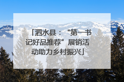 泗水县：“第一书记好品推荐”展销活动助力乡村振兴