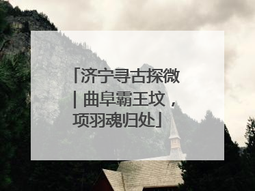 济宁寻古探微｜曲阜霸王坟，项羽魂归处