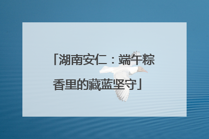 湖南安仁：端午粽香里的藏蓝坚守