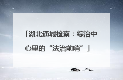 湖北通城检察：综治中心里的“法治前哨”