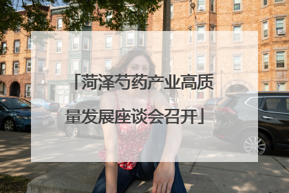 菏泽芍药产业高质量发展座谈会召开