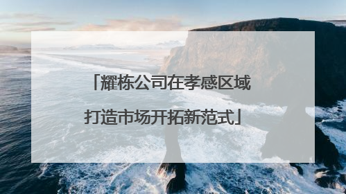 耀栋公司在孝感区域打造市场开拓新范式