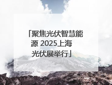 聚焦光伏智慧能源 2025上海光伏展举行
