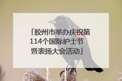 胶州市举办庆祝第114个国际护士节暨表扬大会活动