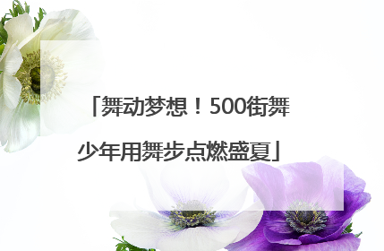 舞动梦想！500街舞少年用舞步点燃盛夏