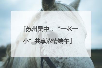 苏州吴中：“一老一小”共享浓情端午