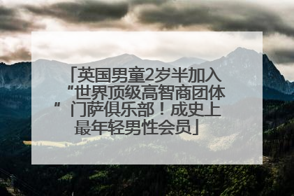 英国男童2岁半加入“世界顶级高智商团体”门萨俱乐部！成史上最年轻男性会员