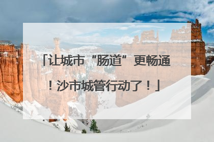 让城市“肠道”更畅通！沙市城管行动了！