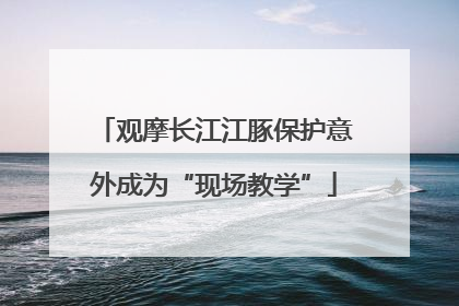 观摩长江江豚保护意外成为“现场教学”