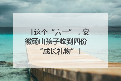 这个“六一”，安徽砀山孩子收到四份“成长礼物”