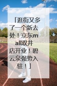 逛街又多了一个新去处！京东mall双井店开业！碧云泉强势入驻！