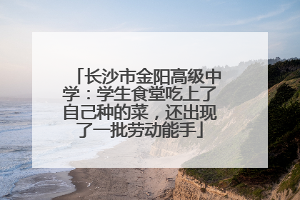 长沙市金阳高级中学：学生食堂吃上了自己种的菜，还出现了一批劳动能手