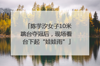 陈芋汐女子10米跳台夺冠后，现场看台下起“娃娃雨”