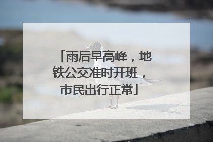 雨后早高峰，地铁公交准时开班，市民出行正常
