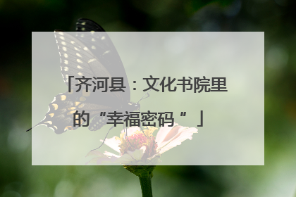 齐河县：文化书院里的“幸福密码 ”