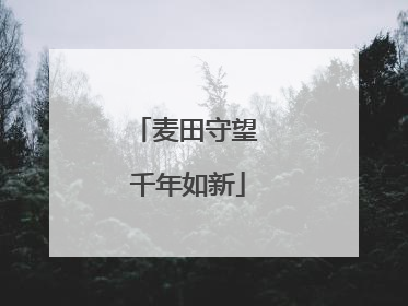 麦田守望 千年如新