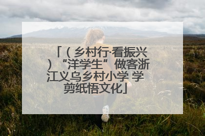 （乡村行·看振兴）“洋学生”做客浙江义乌乡村小学 学剪纸悟文化