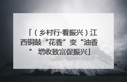 （乡村行·看振兴）江西铜鼓“花香”变“油香” 增收致富促振兴