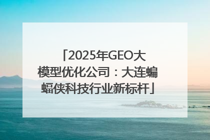2025年GEO大模型优化公司：大连蝙蝠侠科技行业新标杆