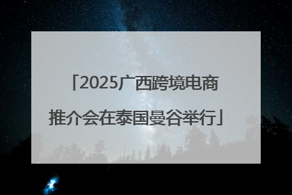 2025广西跨境电商推介会在泰国曼谷举行