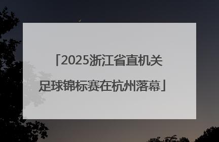 2025浙江省直机关足球锦标赛在杭州落幕