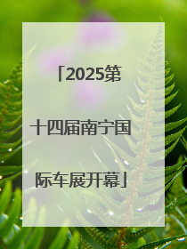 2025第十四届南宁国际车展开幕