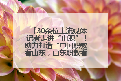 30余位主流媒体记者走进“山职”！助力打造“中国职教看山东，山东职教看山职”金名片